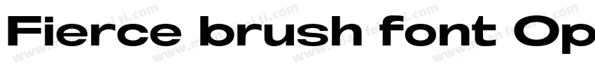 Fierce brush font Op字体转换